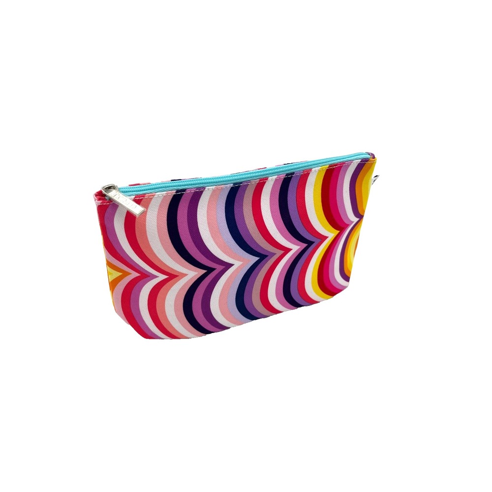 Clinique Kapitza Cosmetic Makeup Bag 6x9x3 Purple‎ Pink White Yellow -Set of 15